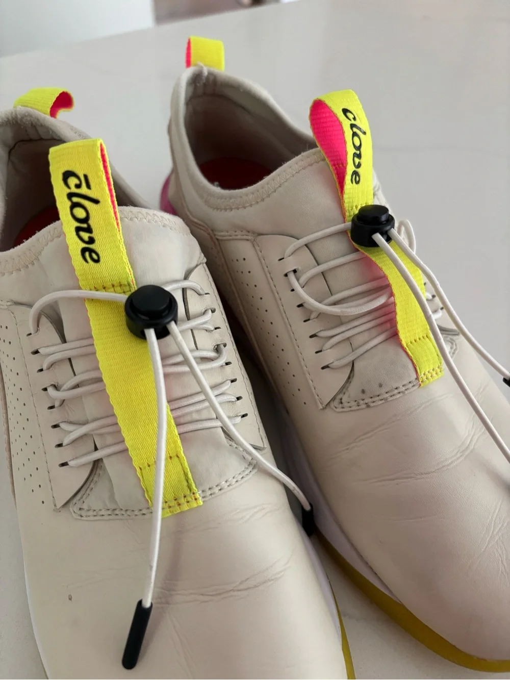 Clove Womens Size 10.5 Lemonade Comfort Shoes Healthcare Nursing Pink Yellow